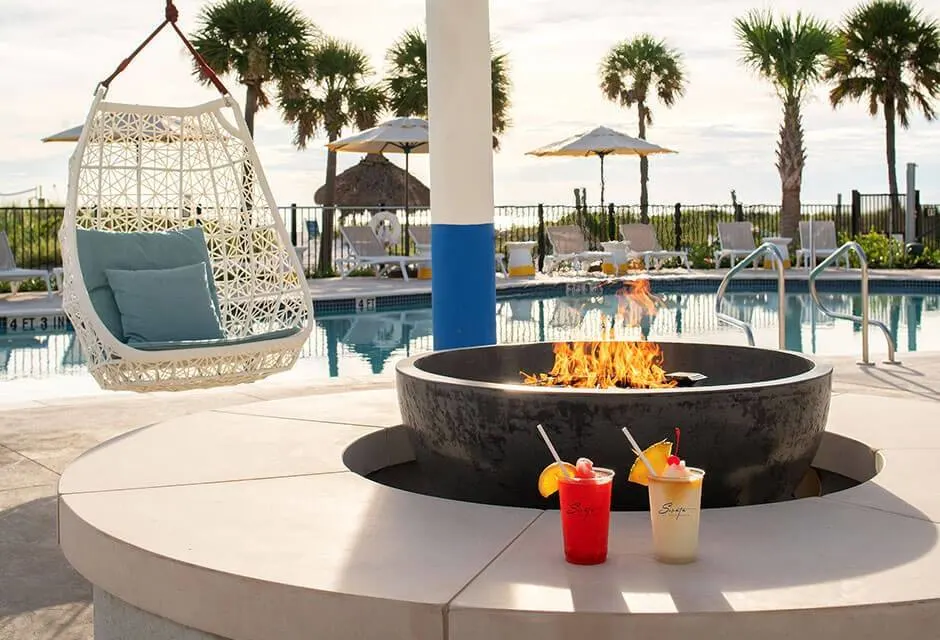 Sirata Beach Resort fire pit